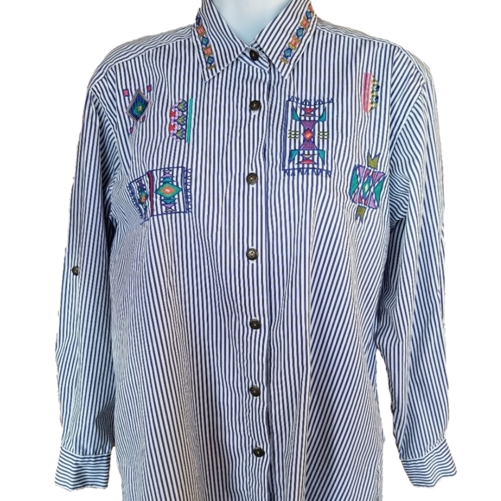 Vintage Koret Francisca Petites Aztec Shir…